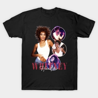 RETRO VINTAGE WHITNEY HOUSTON 90S BOOTLEG STYLE T-Shirt